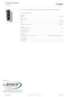 Datasheet for Hager L250A, EAN: 3250610740958