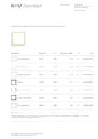 Datasheet for Gira 028301, EAN: 4010337283010