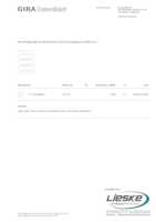 Datasheet for Gira 141100, EAN: 4010337411000