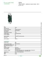 Datasheet for Schneider Electric VZ12, EAN: 3389110551914