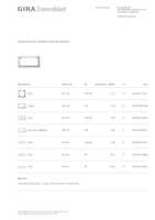 Datenblatt zu Gira 100203, EAN: 4010337001607