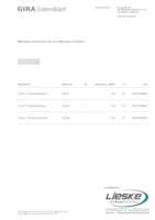 Datasheet for Gira 147604, EAN: 4010337040460