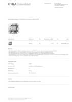 Datenblatt zu Gira 200900, EAN: 4010337082194