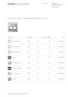 Datasheet for Gira 264026, EAN: 4010337460176