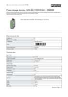 Datasheet for Phoenix Contact 2866569, EAN: 4046356476485