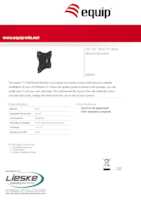 Datasheet for Equip 650401, EAN: 4015867198889
