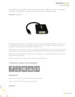 Datasheet for Startech.com MDP2DVI3, EAN: 0065030848695