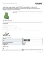 Datasheet for Phoenix Contact 2948746, EAN: 4017918083410