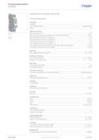 Datasheet for Hager SFB125, EAN: 3250615510754