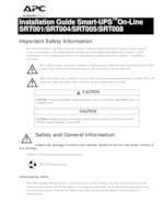 Datasheet for APC SRT001, EAN: 0731304310778