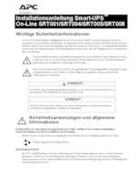 Datenblatt zu APC SRT001, EAN: 0731304310778