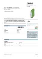 Datasheet for Phoenix Contact 2900559, EAN: 4046356527828