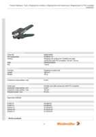 Datasheet for Weidmüller 9005610000, EAN: 4008190183875