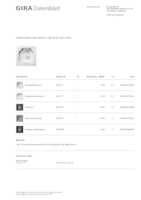Datasheet for Gira 021927, EAN: 4010337219279