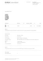 Datenblatt zu Gira 216800, EAN: 4010337084457