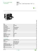 Datasheet for Schneider Electric VBF4, EAN: 3389110165982