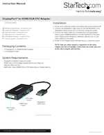 Datasheet for Startech.com DP2VGDVHD, EAN: 0065030857208