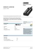 Datasheet for Phoenix Contact 1457364, EAN: 4046356620833