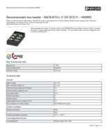 Datasheet for Phoenix Contact 1452893, EAN: 4046356553759