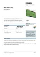 Datasheet for Phoenix Contact 2861470, EAN: 4017918894399