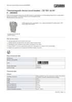 Datasheet for Phoenix Contact 2800850, EAN: 4046356690010
