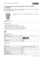 Datasheet for Phoenix Contact 2800844, EAN: 4046356689953