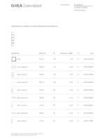 Datasheet for Gira 111503, EAN: 4010337115038