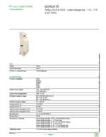 Datasheet for Schneider Electric GVAU115, EAN: 3389110345933