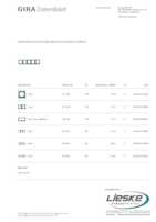 Datasheet for Gira 021585, EAN: 4010337215851