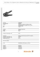 Datasheet for Weidmüller 9005000000, EAN: 4008190072506