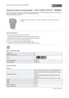 Datasheet for Phoenix Contact 2800901, EAN: 4046356690713
