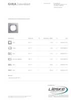 Datasheet for Gira 021117, EAN: 4010337211174