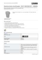 Datenblatt zu Phoenix Contact 2800905, EAN: 4046356690751