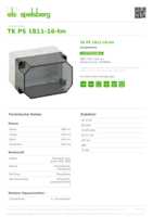 Datenblatt zu Spelsberg 10700601, EAN: 4013902861460