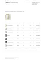 Datasheet for Gira 066601, EAN: 4010337666011