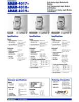 Datasheet for Advantech ADAM-4017-D2E