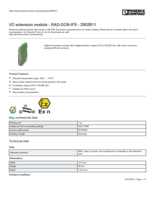 Datasheet for Phoenix Contact 2902811, EAN: 4046356681544