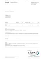 Datasheet for Gira 107200, EAN: 4010337072003