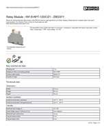 Datasheet for Phoenix Contact 2903371, EAN: 4046356731928