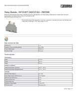 Datasheet for Phoenix Contact 2903368, EAN: 4046356732963