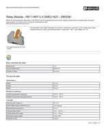 Datasheet for Phoenix Contact 2903341, EAN: 4046356732253