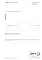 Datasheet for Gira 136526, EAN: 4010337365266