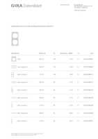 Datasheet for Gira 110222, EAN: 4010337089131