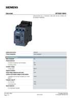 Datasheet for Siemens 3RT20261BB40, EAN: 4011209790131