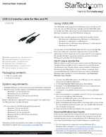 Datasheet for Startech.com USB3LINK, EAN: 0065030858229