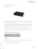 Datasheet for Startech.com ST124HDMI2, EAN: 0065030841696