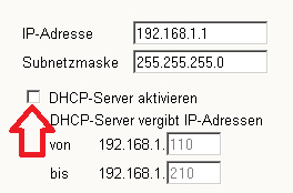 Disable DHCP