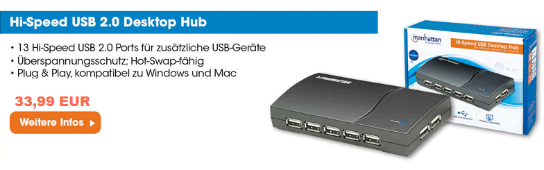 Highspeed Desktop USB 2.0 Hub