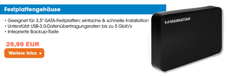 Festplattengehäuse-Aktion