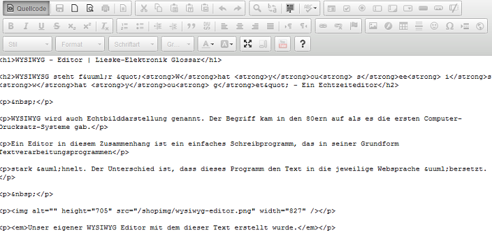 Der Quellcode dieses textes